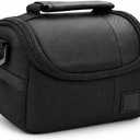 Small Padded Camera Bag with Shoulder Strap  Compact DSLR & Mirrorless Camera Carrying Case, Lightweight Protective Crossbody Case