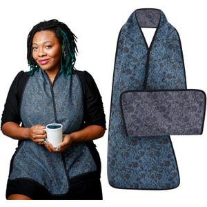 Reversible Adult Bib Scarf - Dignified Alternative to Adult Bibs | Washable and Reusable Clothing Protectors