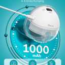 Paruu Hands Free Breast Pump P16, Wearable Breast Pump Electirc Portable with 4 Modes & 12 Levels, Max 309mmHg Strong Suction 19/21/24mm Flange Inserts Wearable Breastfeeding Pump, 2 Pack White