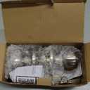 CML Hardware Keyed Entry Door Knob Set, Entrance Door Lock in Solid Stainless Steel for Exterior and Interior, Round Ball Handle, 1 Pack