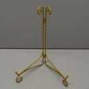 Iron Plate Stand for Display with Folding Design, Picture Stands for Tables, 12 Inch Large Easels for Displaying for Book, Art Piece, Photo and Platter, 12 Gold