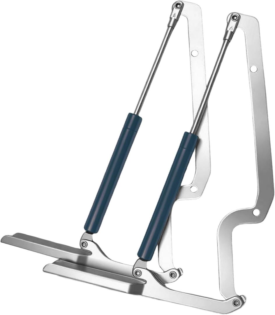 2 Pack Deck Box Hinge Replacement for Keter Outdoor Storage Box Made of Galvanized Steel