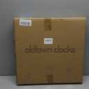 Oldtown Farmhouse Metal & Solid Wood Noiseless Wall Clock (Coastal Grey, 24-inch)