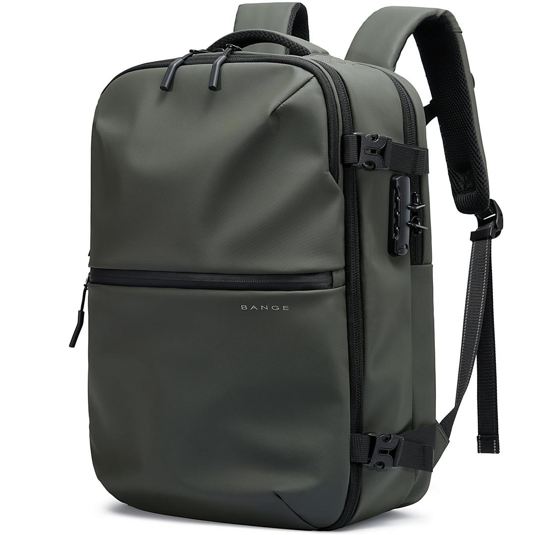 BANGE Travel Laptop Backpack for 15.6inch, Waterproof Weekender Bag with Water Bottle Holder, Carry-On Suitcase Luggage Backpack for Airline Traveling