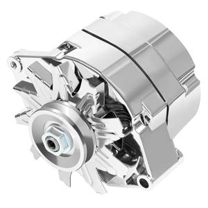 SCITOO High Output Alternators 100Amp Chrome 1-Wire 10SI Self-exciting SBC BBC GM Replacement New for Chevy for Buick 7127-SE105C