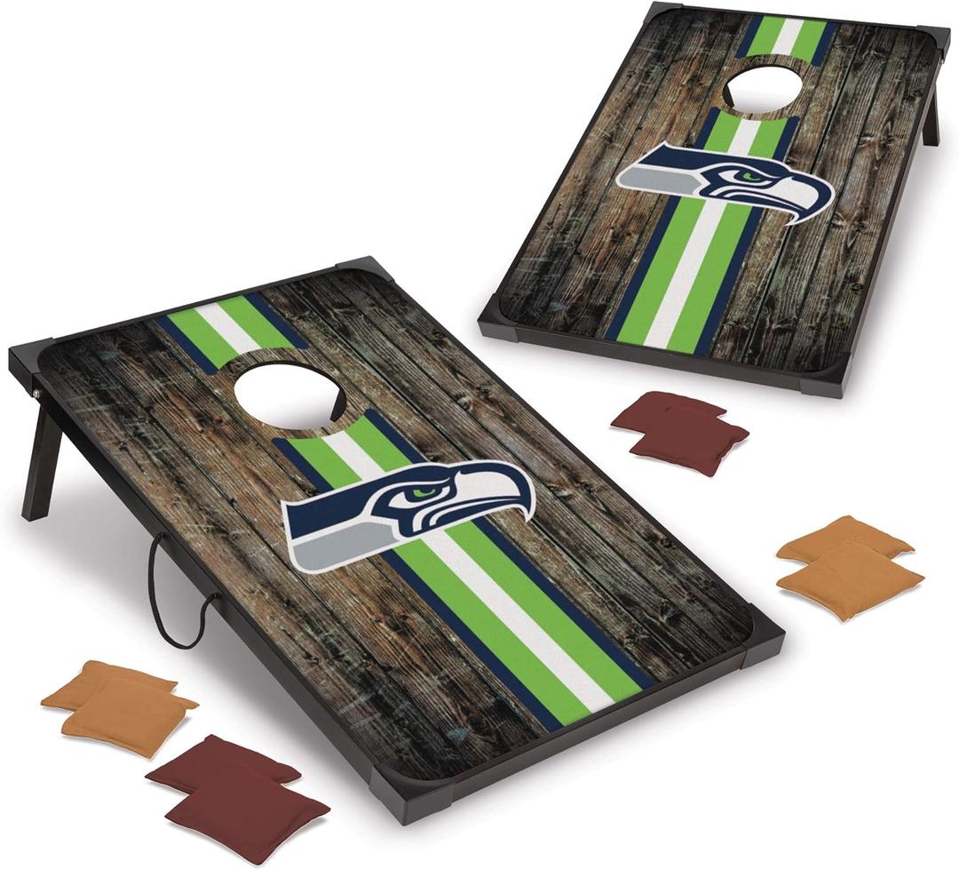 Wild Sports NFL 2' x 3' MDF Deluxe Cornhole Set - with Corners and Aprons