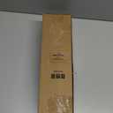 Double Curtain Rods for Windows, Boho Dual Curtain Rods with Decorative Handmade Wood Grain Leaf Finials, 1" Adjustable Heavy Duty Rustic Spliced Metal Window Treatment Rods 36 to 72 inch