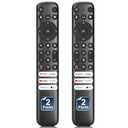Only for TCL-Google-TV-Remote-Control Replacement,RC813 Compatible with TCL QM8/QM7/Q7/Q6/Q5/S5/S4/S3 4K UHD HDR LED QLED QD-Mini LED Full-HD Smart TVs(Pack of 2)