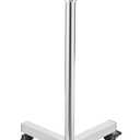 VEVOR Mayo Stand, Stainless Steel Mayo Tray, Load Capacity up to 36 lbs, Adjustable Height 31.9"-55", Medical Tray on Wheels with Removable Tray for Spa, Salon, Clinic, Personal Care
