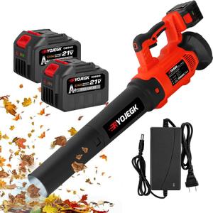 Leaf Blowers Cordless,530CFM/130MPH & 6 Speed Levels Bushless Blower,Electric Cordless Leaf Blower w/ 26.0Ah Battery,Soplador de Hojas for Patio Cleaning,Lawn Care,Blowing Leaves & Dust,Snow Removal