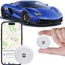 GPS Tracker for Vehicles, Cars & Kids–Real-Time Tracking with Worldwide Coverage | No Monthly Fee & No SIM Needed | IP67 Waterproof | Long Battery Life | Compatible with iPhone & Android