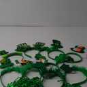 30PCS St Patricks Day Accessories Beads Necklace Green Shamrock Pom Hat Headbands, St. Patrick's Day Accessories Party Favors Set for Festivals Event Parades Irish Green Supplies Men Women