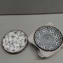 Japanese Style Ceramic Dipping Bowls,4'' Side Dishes Soy Sauce Dish for Sushi Dip,Snack,3 Oz Small Blue and White Pinch Bowl for Kitchen Prep - Set of 6 (4 inch)