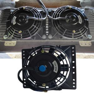 6 Inch Slim 650CFM Radiator Cooling Fans Universal Slim Pull 12V 80W Direct Replacement Electric Fan with Mount Kit