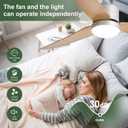 Outdoor Ceiling Fan with Light: 52" Hanging Fan for Gazebo Waterproof - Plug In Outdoor Fans for Patio Porch Pergola with APP Remote Control Reversible DC Motor