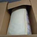 6pk Ivory Spandex Tablecloth for 8 Foot Rectangle Tables, Stretch Table Cloths 8ft Fitted Tablecover Desk Skirt for Parties Weddings Birthday Banquet Baby Shower