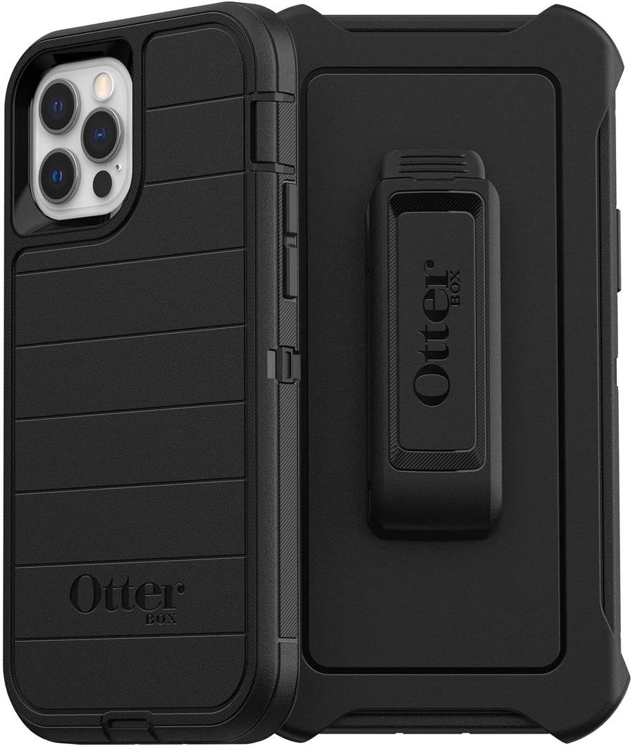 OtterBox Defender Series Case for Apple iPhone 12 & iPhone 12 Pro - (Black) (6.1", Black)