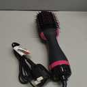 Dimecano Hair Dryer Brush, 4 in 1 One Step Hair Dryer and Styler Volumizer, Professional Hot Air Brush with Negative Ion Anti-frizz Blowout for Drying, Straightening, Salon, Black Pink