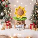 Appreciation Gifts for Teacher,Positive Emotional Handmade Crochet Support Sunflower,Thank You for Helping Me Grow,Teacher's Birthday Thank You Gift,Christmas,Graduation Presents