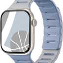 Bandletic Reversible Magnetic Band Compatible with Apple Watch Bands for Women 40mm 41mm 42mm(Series 11 10) 38mm Men, Soft Waterproof Strong Magnet Sports Strap for iWatch Series 9 8 7 6 5 4 SE 3 2 1