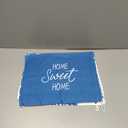 Kajaia 4 Pcs Blue Kitchen Towels Floral Dish Cloths Geometric Tea Towel Winter Decorative Boho Hand Towels Absorbent Plaid Dishcloths Kitchen Accessories for Christmas Home Bathroom Housewarming Gifts