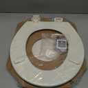 Bemis 500EC Durable Wood Toilet Seat with Easy Clean Hinges, Made in USA, Round, Biscuit