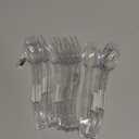Carlisle FoodService Products Plastic Solid Spoon, 9 Inches, Clear, (Pack of 12)