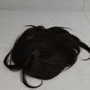 Ms Taj Hair Topper 18 Inch for Women with Thinning Hair - Long Layered 6.5"X6.5" Synthetic Hair Pieces - Fiber Wiglets for Ladies (Brown Black)