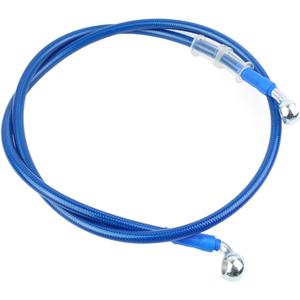 400-2400mm AN3 1/8inch 28 90 Degree M10 Motorcycle Hydraulic Brake Line Oil Hose Pipe Fitting Stainless Steel Braided for ATV Motorcycle Motocross Pit Dirt Street Racing bike - 1200mm Blue