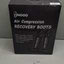 YINGGG Leg Massager with Heat and Compression: Cordless Recovery System for Improved Circulation, Professional Foot Massage Boots with 5 Massage Areas, 8 Intensities(Two Legs)-Small