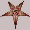 Lantern Lampshade Paper Star Light Shades Large 60cm Hanging Decorations for Christmas Wedding Home Decoration Birthday Party Foldable 5 Pointed Star (Blue, Yellow)