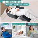 Wedges for Bed Positioning, Side Wedge Pillows for Seniors 3PCS, Multifunction Positioning Wedge Pillow for Sleeping and Back Pain Relief, Wedge Pillow for Bed Sores, Knee Elevated