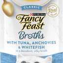 Purina Fancy Feast Lickable Wet Cat Food Broth Topper Classic With Tuna, Anchovies and Whitefish - (Pack of 16) 1.4 oz. Pouches (EXP 03/31/26)