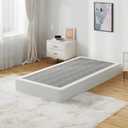 Twin Box Spring Bed Base 9 Inch, 1500lbs Heavy Duty Box Spring Twin Size Metal Mattress Foundation, Tool-Free Easy Assembly, Noise Free
