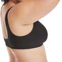 Hanes Women's Wireless Bra, Smooth Comfort Full-Coverage T-Shirt Bra for Women, Single Or 2-Pack (Black, M)