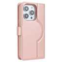 POYUFRG Magnetic Case for iPhone 16 Pro Max/16 Pro/16 Plus/16, Detachable Wallet Flip Leather Case with Card Holder Kickstand Cover,Pink,16