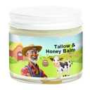 Tallow and Honey Balm | Beef Tallow for Skin, Natural Grass-Fed Beef Tallow Moisturizer with Raw Wild Honey for Soft, Hydrated Skin (1)