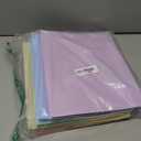 Plastic Hanging File Folders Letter Size,6 Pack Extra 2 Inch Capacity Hanging File folders with Tabs,Heavy Duty for Filing Cabinet,Home and Office File,Pastel Colors