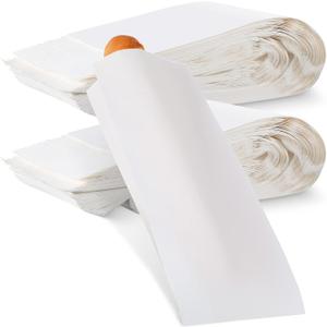 Yahenda 150 Pieces Paper Bread Bag French Breads Storage Bags Disposable Homemade Long Bread Cookie Packaging for Bakery or Food Baking, 4.5 x 2.5 x 16 Inches(White)