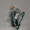 veegoal 18 Oz Borosilicate Glass Water Bottles with Bamboo Lid, BPA-FREE, Non-Slip Silicone Sleeve, and Stainless Steel Leak Proof Lid - Reusable Glass Bottle for Men and Women (Black)