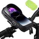 WOLFILIST Bike Phone Holder EVA Waterproof Bike Front Frame Bag Top Tube Bike Bag Bicycle Phone Mount Cycling Pouch with Rain Cover Bike Accessories Gifts for Cyclists Men