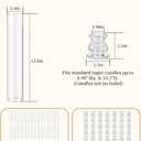 Cieex 30 Pack Glass Hurricane Candle Holders, Candle Sticks Holder Decor