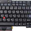 Replacement Laptop Keyboard with Pointer for Lenovo ThinkPad T400S T410 T410S T410I T410SI T420 T420I T420S T510 T510I T520 W510 W520 X220 X220I X220S X220T US Layout Black