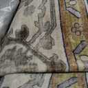 RELEANY Washable Area Rug, 7'x9', Black/Vintage/Beige