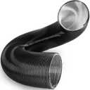 Heavy Duty 8 Inch x 8 Foot Leaf Vacuum Hose, Flexible PVC Replacement Part for DR Trac Vac Cyclone Agri-Fab, Universal Grass Catcher Bagger Attachment for Lawn Vacuums and Leaf Collection Systems