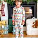 SPONGEBOB Family Matching Christmas Pajamas Set for Holiday Mommy and Me Cartoon Print Cozy Sleepwear for Kids & Adults (4-5T, White)