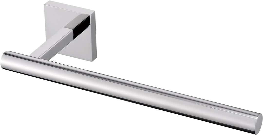 Polished Chrome Hand Towel Holder,Thicken SUS 304 Stainless Steel Towel Bar Towel Ring for Bathroom, Modern Design Hand Towel Rack Towel Hanger Wall Mounted