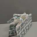 Floral Diaper Caddy Organizer with Removable Dividers Blue Flower Baby Nappy Caddy for Nursery/Car/Changing Table, Decorative Storage for Newborn Essentials Gift for New Mom