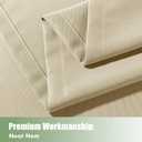 HolidayIdeas Outdoor Curtains for Patio Waterproof, 8 Panels - 54x95 Inches - Weatherproof Privacy Outsides Curtains for Cabana Porch Pergola, Sunlight & UV Blocking (Cream, Grommet Top)