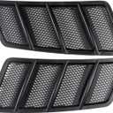 1668800105 1668800205 Pair Front Hood Vent Air Grille Cover for Mercedes Benz W166 ML GL GLE Class GL350 GL450 GL550 GL63 AMG 2013-2016 ML350 ML550 ML63 2012-2015 Hood Air Vent Grille Left and Right